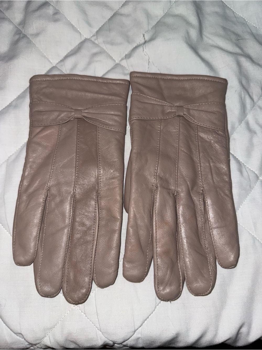 Moda Leather Fleece Lined Gloves